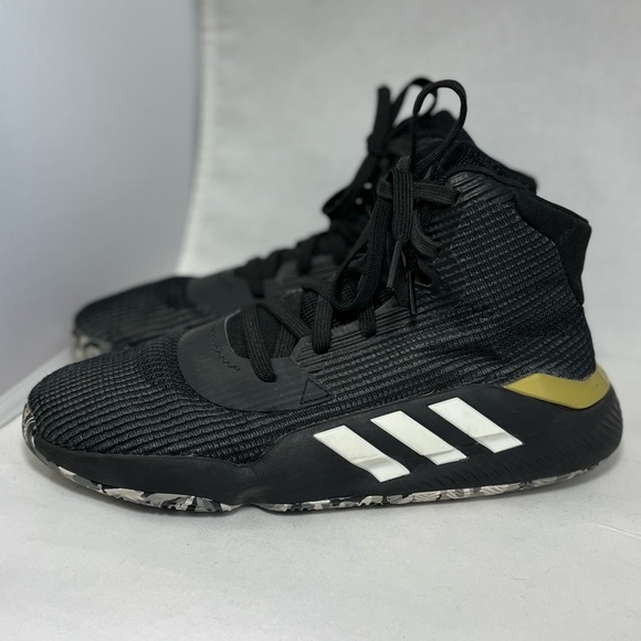 adidas Shoes Adidas Pro Bounce 29 Black White Gold Basketball Shoe